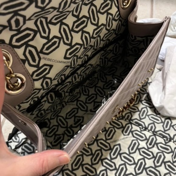 Rebecca Minkoff Affair Shoulder Bag in Quilted Leather with Studs in Tortola - Picture 6 of 7